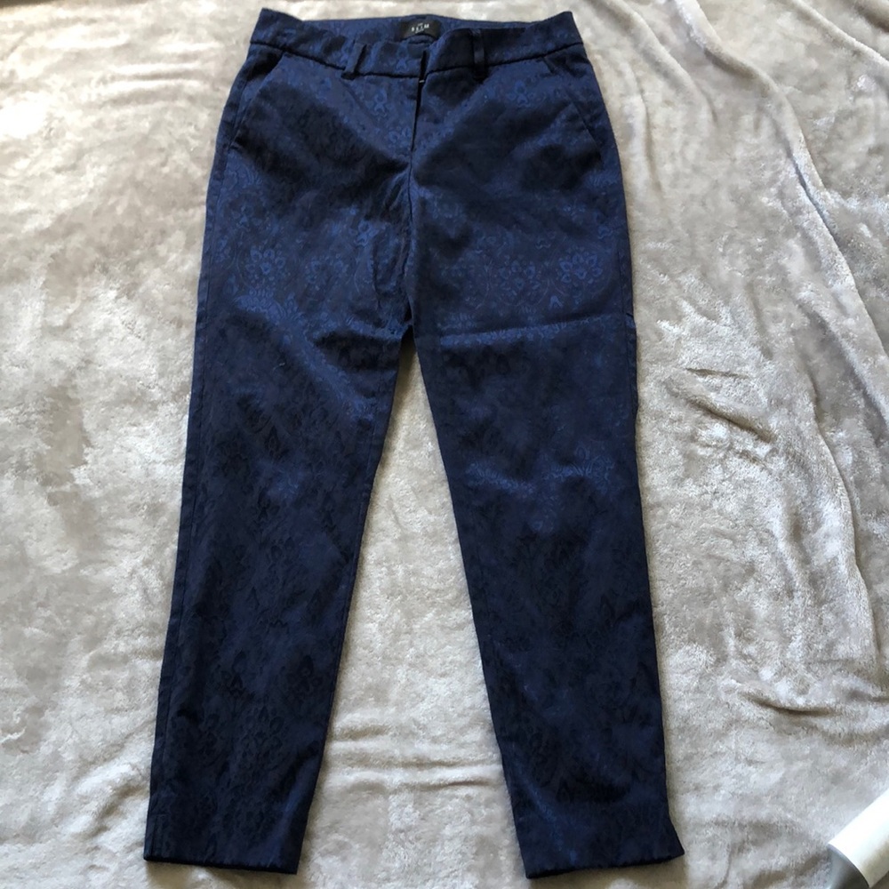 WHBM brocade slim ankle pants